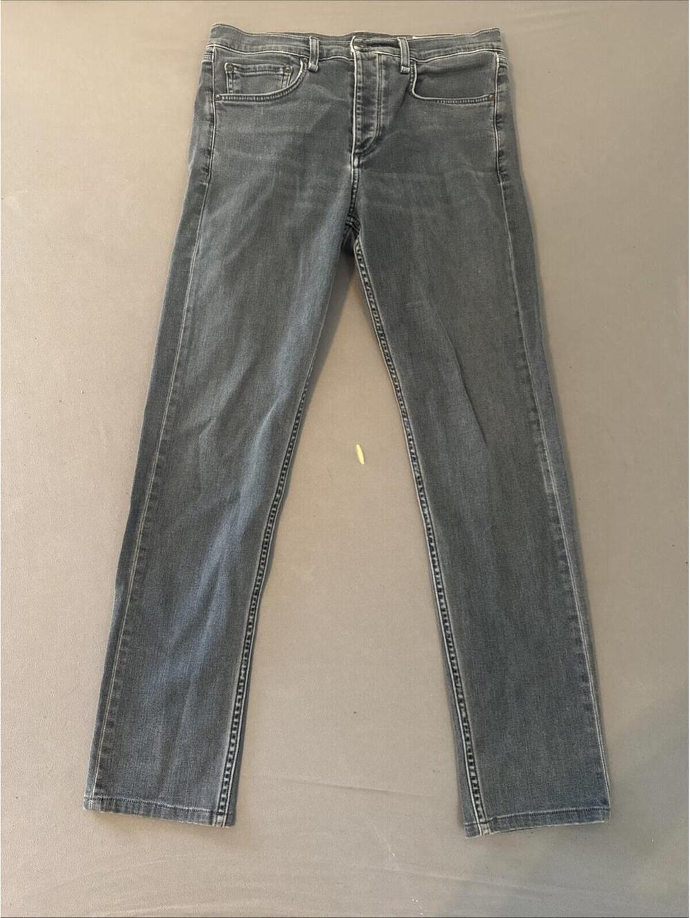 Rag & Bone Jeans Mens 32 Blue Minna Fit 2 Slim Straight Stretch ButtonFly USA